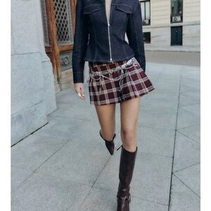 Zara pleated skort